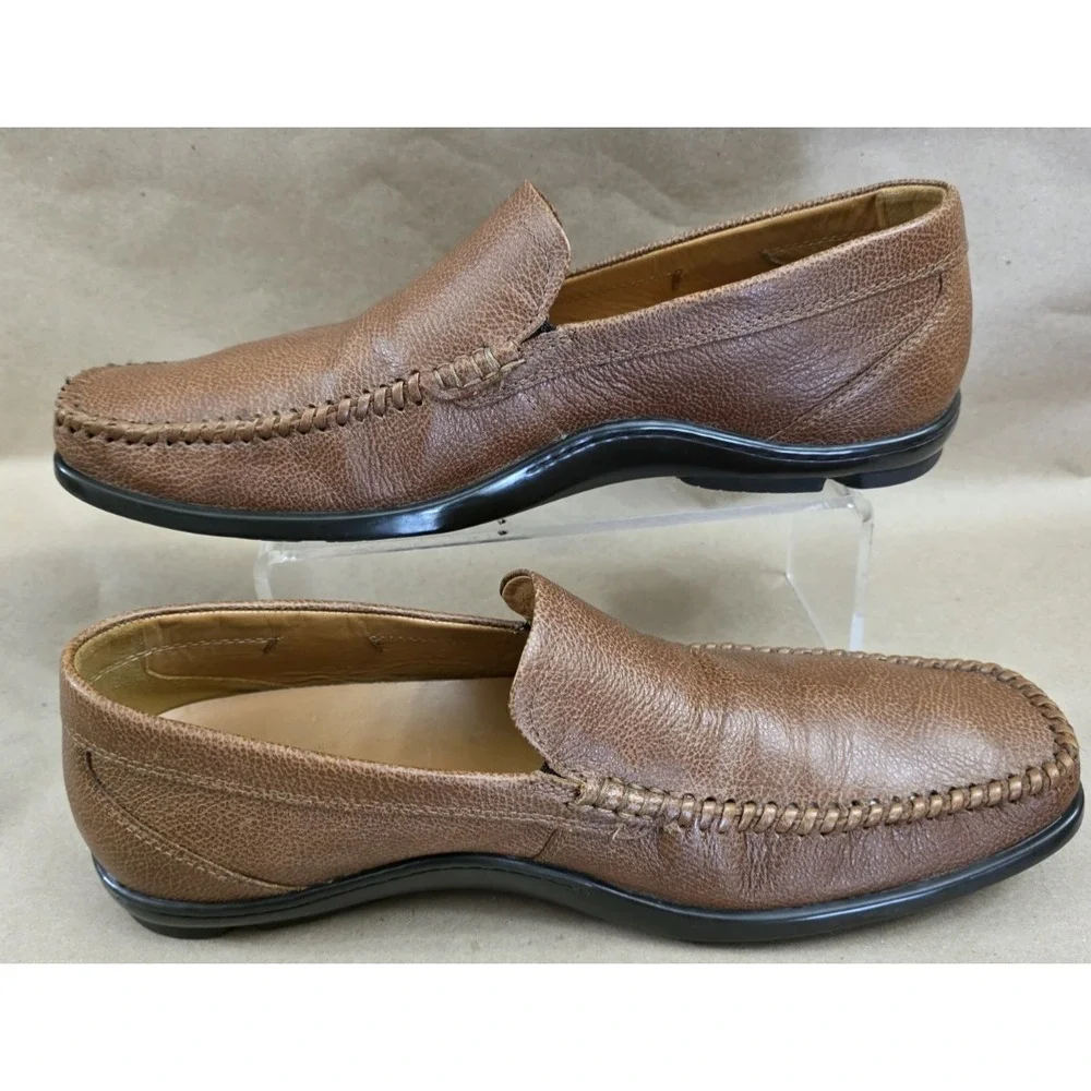 ECCO Men's Brown Classic Moc Slip-on Driving Loafers US Size 10 10.5 /EU Size 44